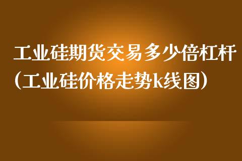 工业硅期货交易多少倍杠杆(工业硅价格走势k线图)_https://www.hfzcyjhs.com_恒指期货直播间_第1张