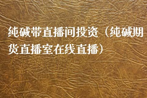 纯碱带直播间投资（纯碱期货直播室在线直播）_https://www.hfzcyjhs.com_期货直播间_第1张